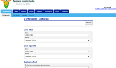 SIGAE - Configurable 100% desde la cuenta de administrador.