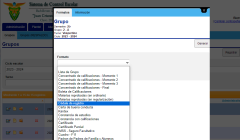 SIGAE - Ejemplo de los formatos a imprimir por grupo.